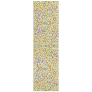 Piper Looms Chantille Bohemian ACN2207 Yellow Machine Washable Area Rug Runner Main Image