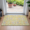 Piper Looms Chantille Bohemian ACN2207 Yellow Machine Washable Area Rug Scatter Lifestyle Image Feature