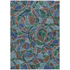 Piper Looms Chantille Geometric ACN2208 Blue Machine Washable Area Rug main image