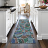 Piper Looms Chantille Geometric ACN2208 Blue Machine Washable Area Rug Runner Lifestyle Image Feature