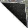 Piper Looms Chantille Geometric ACN2208 Green Machine Washable Area Rug Backing Image