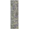 Piper Looms Chantille Geometric ACN2208 Green Machine Washable Area Rug Runner Main Image