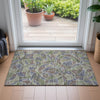 Piper Looms Chantille Geometric ACN2208 Green Machine Washable Area Rug Scatter Lifestyle Image Feature