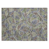 Piper Looms Chantille Geometric ACN2208 Green Machine Washable Area Rug Scatter Main Image