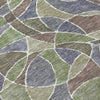 Piper Looms Chantille Geometric ACN2208 Green Machine Washable Area Rug Swatch Image