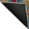 Piper Looms Chantille Geometric ACN2208 Merlot Machine Washable Area Rug Backing Image