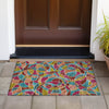 Piper Looms Chantille Geometric ACN2208 Merlot Machine Washable Area Rug Scatter Outdoor Lifestyle Image Feature