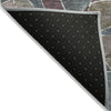 Piper Looms Chantille Geometric ACN2208 Plum Machine Washable Area Rug Backing Image