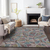 Piper Looms Chantille Geometric ACN2208 Plum Machine Washable Area Rug Lifestyle Image Feature