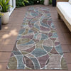 Piper Looms Chantille Geometric ACN2208 Plum Machine Washable Area Rug Runner Outdoor Lifestyle Image Feature