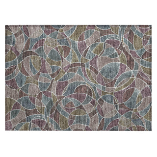 Piper Looms Chantille Geometric ACN2208 Plum Machine Washable Area Rug Scatter Main Image