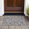 Piper Looms Chantille Geometric ACN2208 Plum Machine Washable Area Rug Scatter Outdoor Lifestyle Image Feature