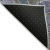 Piper Looms Chantille Geometric ACN2208 Purple Machine Washable Area Rug Backing Image
