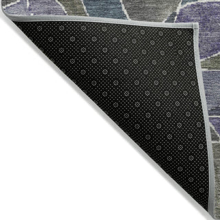 Piper Looms Chantille Geometric ACN2208 Purple Machine Washable Area Rug Backing Image