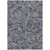Piper Looms Chantille Geometric ACN2208 Purple Machine Washable Area Rug main image