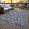 Piper Looms Chantille Geometric ACN2208 Purple Machine Washable Area Rug Outdoor Lifestyle Image Feature