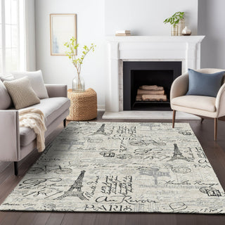 Piper Looms Chantille Novelty ACN2209 Beige Machine Washable Area Rug Lifestyle Image Feature