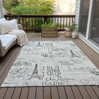 Piper Looms Chantille Novelty ACN2209 Beige Machine Washable Area Rug Outdoor Lifestyle Image Feature
