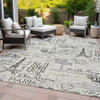 Piper Looms Chantille Novelty ACN2209 Beige Machine Washable Area Rug Outdoor Lifestyle Image Feature