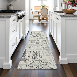 Piper Looms Chantille Novelty ACN2209 Beige Machine Washable Area Rug Runner Lifestyle Image Feature