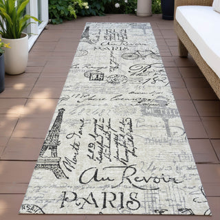 Piper Looms Chantille Novelty ACN2209 Beige Machine Washable Area Rug Runner Outdoor Lifestyle Image Feature