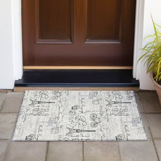 Piper Looms Chantille Novelty ACN2209 Beige Machine Washable Area Rug Scatter Outdoor Lifestyle Image Feature