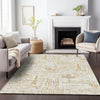 Piper Looms Chantille Novelty ACN2209 Gold Machine Washable Area Rug Lifestyle Image Feature