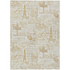 Piper Looms Chantille Novelty ACN2209 Gold Machine Washable Area Rug main image