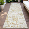 Piper Looms Chantille Novelty ACN2209 Gold Machine Washable Area Rug Runner Outdoor Lifestyle Image Feature