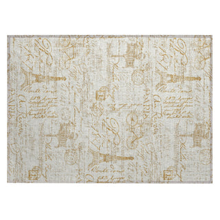 Piper Looms Chantille Novelty ACN2209 Gold Machine Washable Area Rug Scatter Main Image
