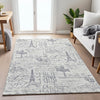 Piper Looms Chantille Novelty ACN2209 Ivory Machine Washable Area Rug Lifestyle Image Feature