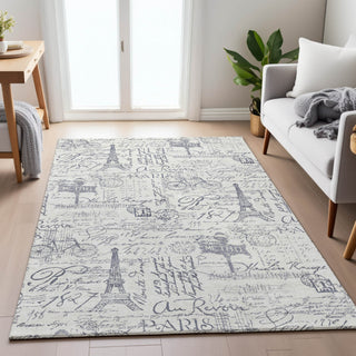 Piper Looms Chantille Novelty ACN2209 Ivory Machine Washable Area Rug Lifestyle Image Feature