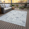Piper Looms Chantille Novelty ACN2209 Ivory Machine Washable Area Rug Outdoor Lifestyle Image Feature