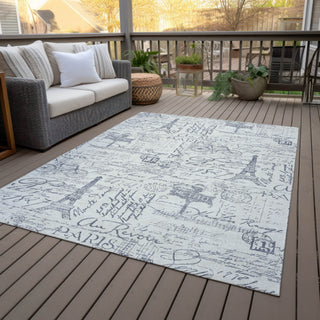 Piper Looms Chantille Novelty ACN2209 Ivory Machine Washable Area Rug Outdoor Lifestyle Image Feature