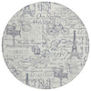 Piper Looms Chantille Novelty ACN2209 Ivory Machine Washable Area Rug Round Main Image