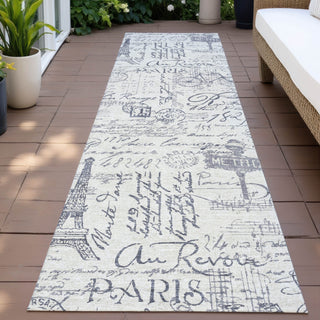Piper Looms Chantille Novelty ACN2209 Ivory Machine Washable Area Rug Runner Outdoor Lifestyle Image Feature