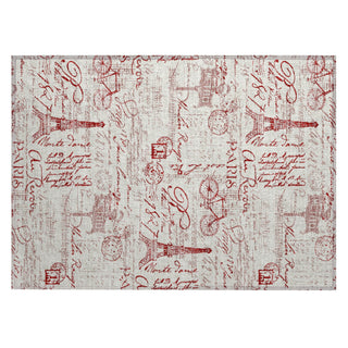 Piper Looms Chantille Novelty ACN2209 Red Machine Washable Area Rug Scatter Main Image