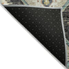 Piper Looms Chantille Moroccan ACN2210 Black Machine Washable Area Rug Backing Image