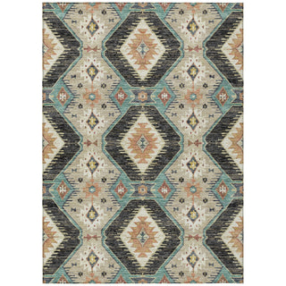 Piper Looms Chantille Moroccan ACN2210 Black Machine Washable Area Rug main image