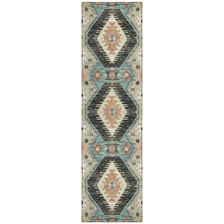 Piper Looms Chantille Moroccan ACN2210 Black Machine Washable Area Rug Runner Main Image