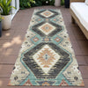 Piper Looms Chantille Moroccan ACN2210 Black Machine Washable Area Rug Runner Outdoor Lifestyle Image Feature