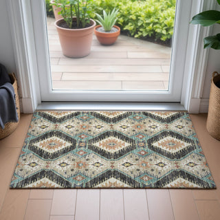 Piper Looms Chantille Moroccan ACN2210 Black Machine Washable Area Rug Scatter Lifestyle Image Feature