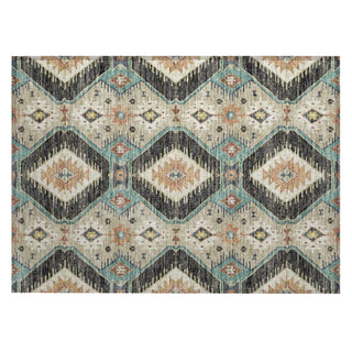 Piper Looms Chantille Moroccan ACN2210 Black Machine Washable Area Rug Scatter Main Image