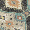 Piper Looms Chantille Moroccan ACN2210 Black Machine Washable Area Rug Swatch Image