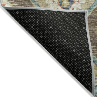 Piper Looms Chantille Moroccan ACN2210 Khaki Machine Washable Area Rug Backing Image