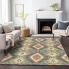 Piper Looms Chantille Moroccan ACN2210 Khaki Machine Washable Area Rug Lifestyle Image Feature