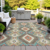 Piper Looms Chantille Moroccan ACN2210 Khaki Machine Washable Area Rug Outdoor Lifestyle Image Feature