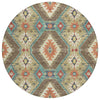 Piper Looms Chantille Moroccan ACN2210 Khaki Machine Washable Area Rug Round Main Image