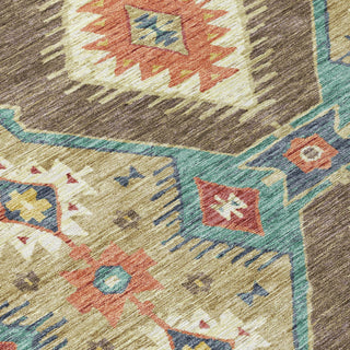 Piper Looms Chantille Moroccan ACN2210 Khaki Machine Washable Area Rug Swatch Image