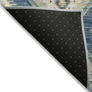 Piper Looms Chantille Moroccan ACN2210 Navy Machine Washable Area Rug Backing Image